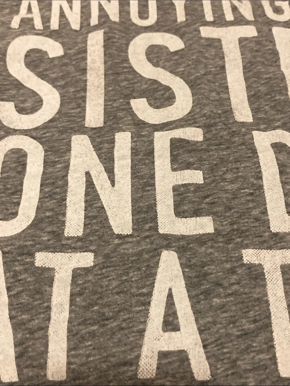 The Children's Place Gray Graphic Tee with White Text